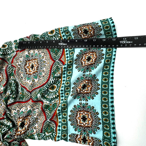 RUSTTYDUSTTY Women's 3XL Long Floral Kimono Robe Swimwear Cover Up Resort Boho - Picture 9 of 11